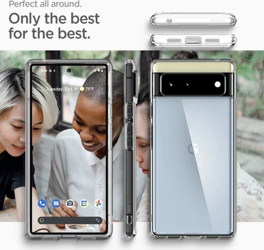 Spigen Ultra Hybrid Google Pixel 6 Hoesje Back Cover Transparant afbeelding 4