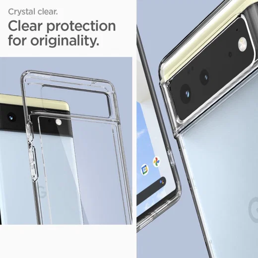 Spigen Ultra Hybrid Google Pixel 6 Hoesje Back Cover Transparant afbeelding 8