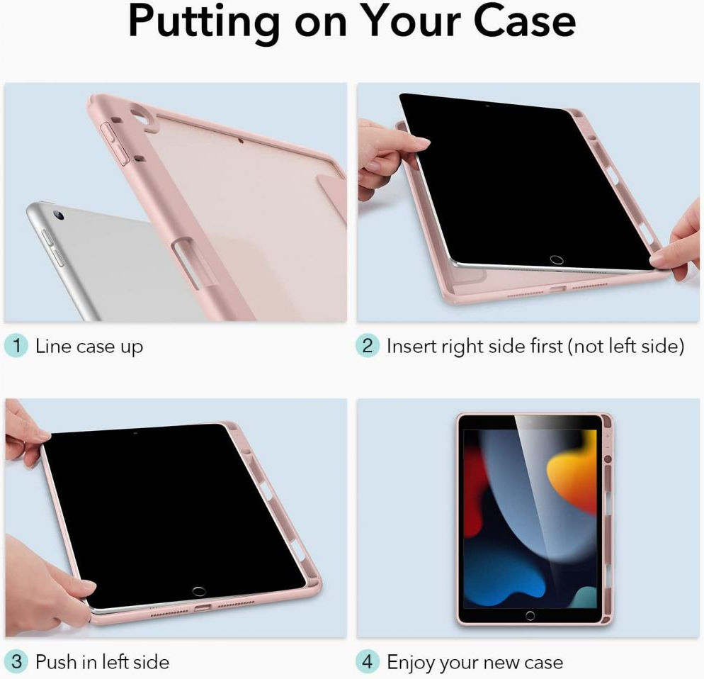 ESR Rebound Hybrid Apple iPad 10.2 (2019/2020/2021) Hoes Roze afbeelding 8