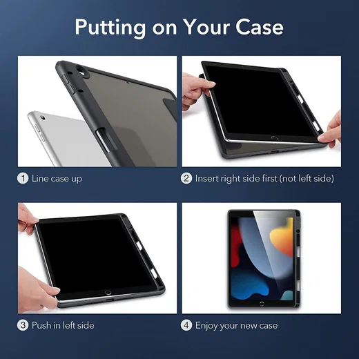 ESR Rebound Hybrid Apple iPad 10.2 (2019/2020/2021) Hoes Zwart afbeelding 8