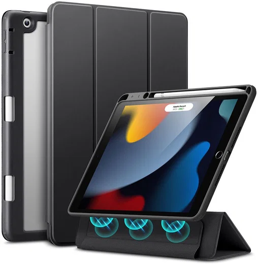 ESR Rebound Hybrid Apple iPad 10.2 (2019/2020/2021) Hoes Zwart afbeelding 1