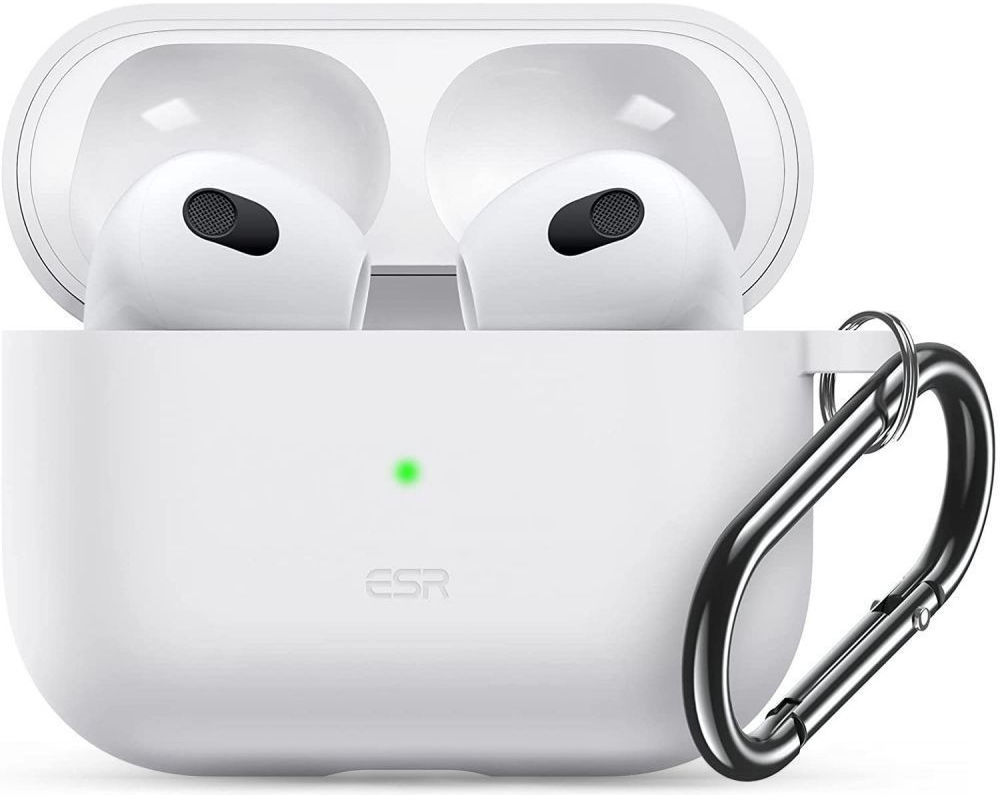 ESR Bounce Apple AirPods 3 Siliconen Hoesje Wit afbeelding 1