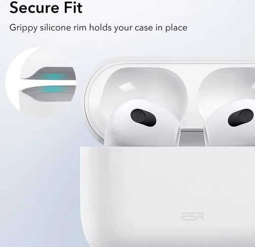 ESR Bounce Apple AirPods 3 Siliconen Hoesje Wit afbeelding 2