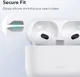 ESR Bounce Apple AirPods 3 Siliconen Hoesje Wit afbeelding 2