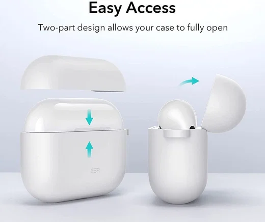ESR Bounce Apple AirPods 3 Siliconen Hoesje Wit afbeelding 4
