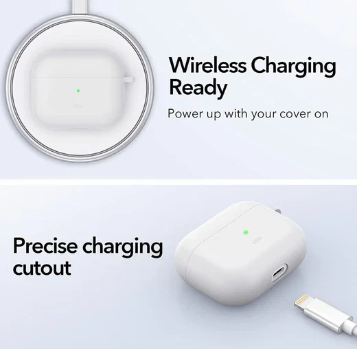 ESR Bounce Apple AirPods 3 Siliconen Hoesje Wit afbeelding 5