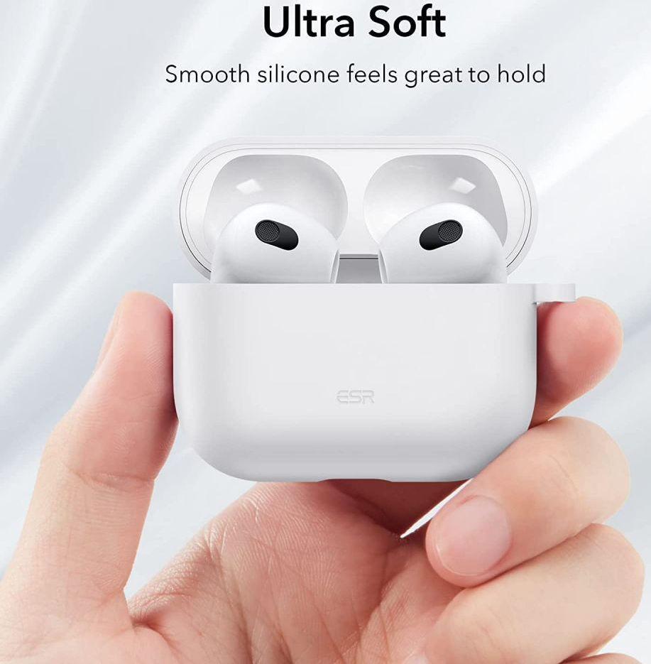 ESR Bounce Apple AirPods 3 Siliconen Hoesje Wit afbeelding 6