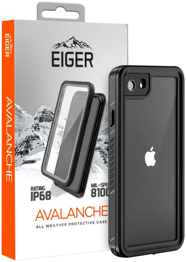 Eiger Avalanche iPhone SE (2020/2022)/8/7 Waterdicht Hoesje Zwart afbeelding 1