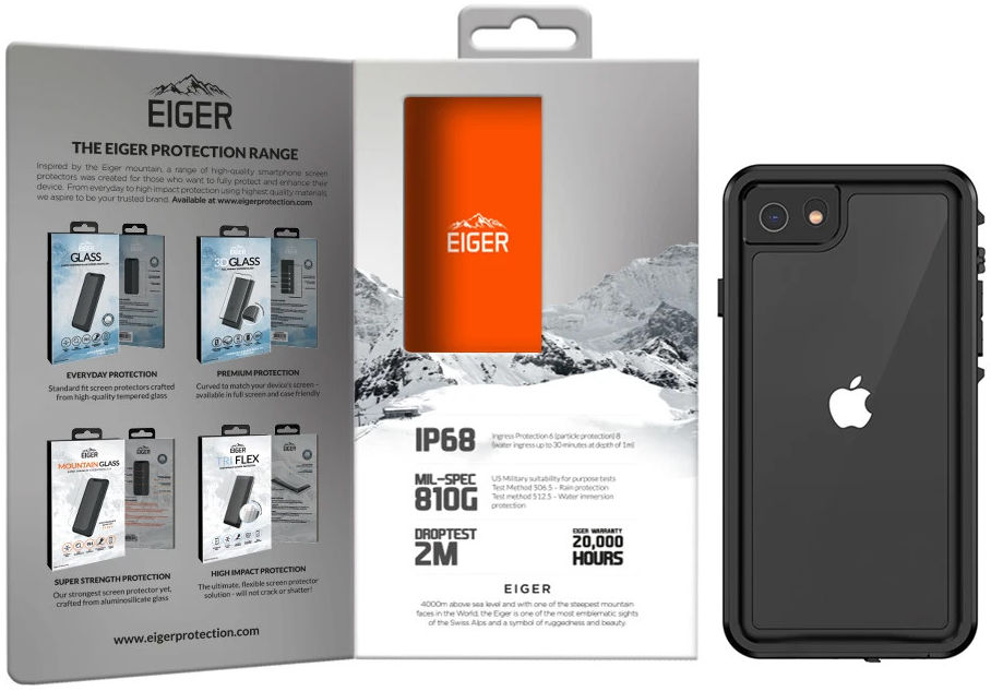 Eiger Avalanche iPhone SE (2020/2022)/8/7 Waterdicht Hoesje Zwart afbeelding 7