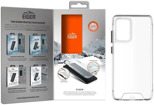 Eiger Glacier Series Samsung Galaxy A72 / A72 5G Hoesje Transparant afbeelding 3