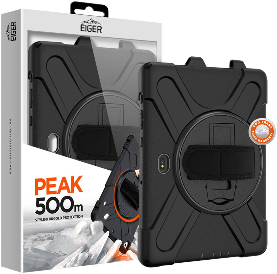 Eiger Peak 500m Samsung Tab Active Pro 10.1 / Active4 Pro Hoes Zwart afbeelding 1