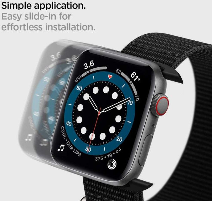 Spigen DuraPro Flex - Apple Watch Band 1-9/SE/Ultra 49MM/45MM/44MM/42MM - Zwart afbeelding 3