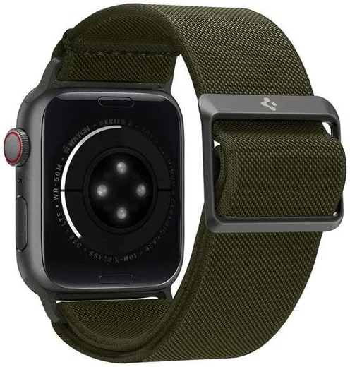 Spigen Fit Lite Apple Watch 41MM / 40MM / 38MM Bandje Nylon Khaki afbeelding 2