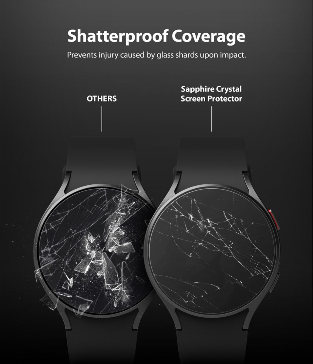 Ringke Sapphire Glass Samsung Galaxy Watch 4 44MM Screen Protector afbeelding 5