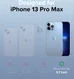 Ringke Fusion+ iPhone 13 Pro Max Hoesje Transparant + Bumper Geel/Wit afbeelding 9