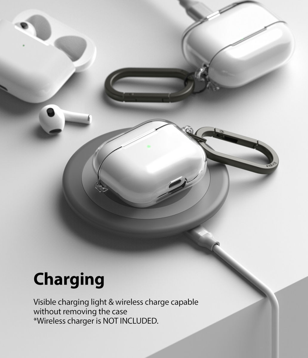 Ringke Hinge Case Apple AirPods 3 Hoesje Hard Plastic Transparant afbeelding 7