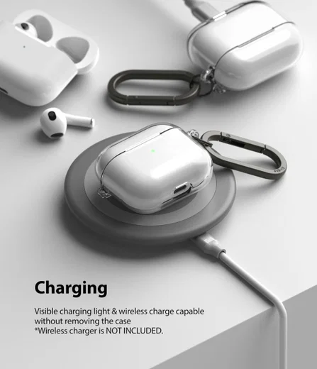 Ringke Hinge Case Apple AirPods 3 Hoesje Hard Plastic Transparant afbeelding 7