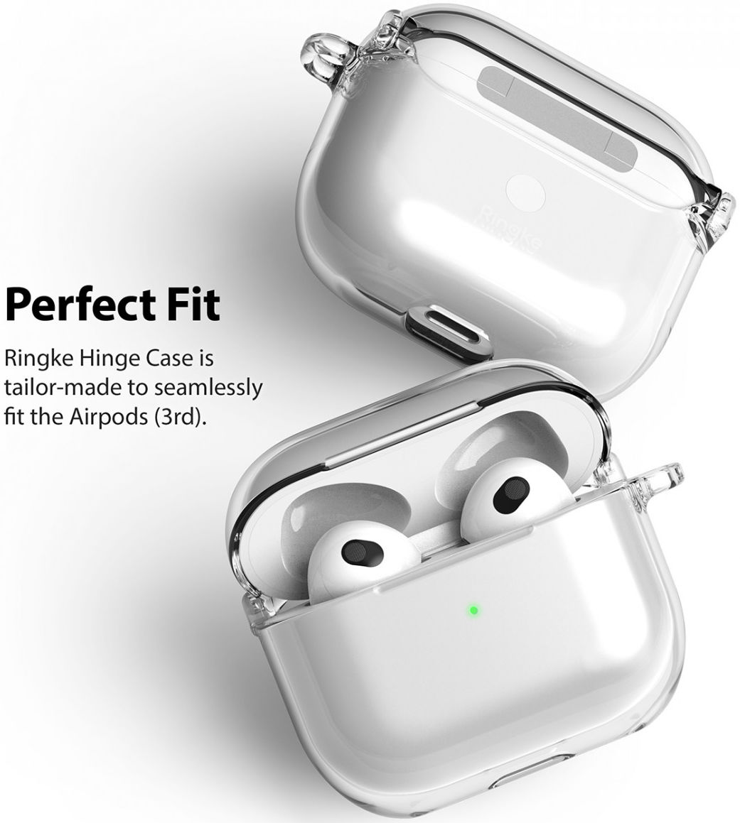 Ringke Hinge Case Apple AirPods 3 Hoesje Hard Plastic Transparant afbeelding 4