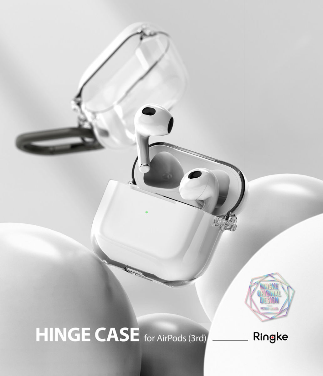 Ringke Hinge Case Apple AirPods 3 Hoesje Hard Plastic Transparant afbeelding 10