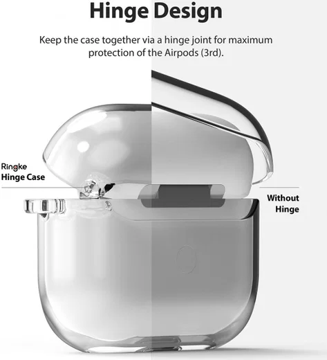 Ringke Hinge Case Apple AirPods 3 Hoesje Hard Plastic Transparant afbeelding 6
