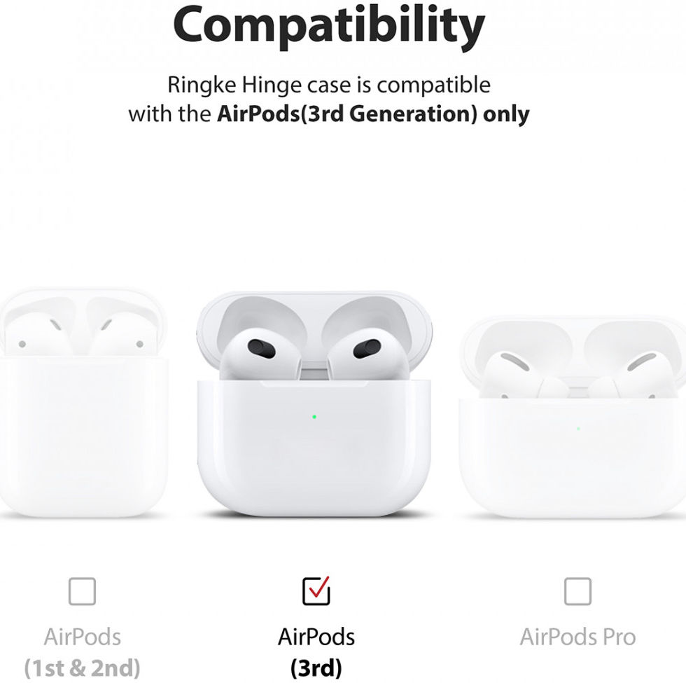 Ringke Hinge Case Apple AirPods 3 Hoesje Hard Plastic Transparant afbeelding 9