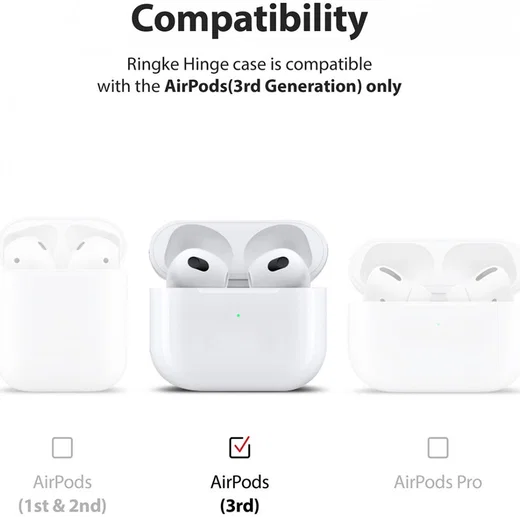 Ringke Hinge Case Apple AirPods 3 Hoesje Hard Plastic Transparant afbeelding 9