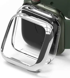 Ringke Slim - Apple Watch 7/8/9 41MM Hoesje - Transparant Clear (2-Pack) afbeelding