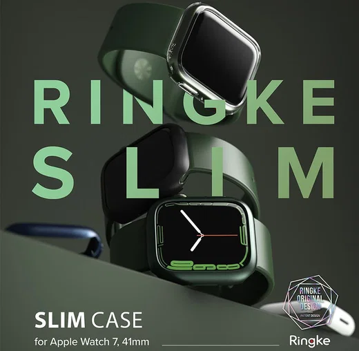 Ringke Slim - Apple Watch 7/8/9 41MM Hoesje - Transparant Wit (2-Pack) afbeelding 13