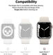 Ringke Slim - Apple Watch 7/8/9 45MM Hoesje - Transparant (2-Pack) afbeelding 10