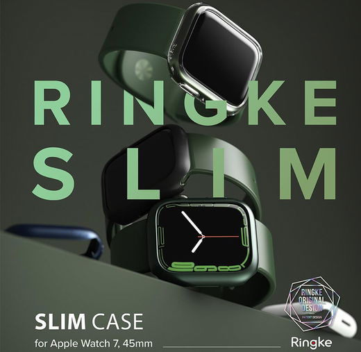 Ringke Slim - Apple Watch 7/8/9 45MM Hoesje - Transparant (2-Pack) afbeelding 13