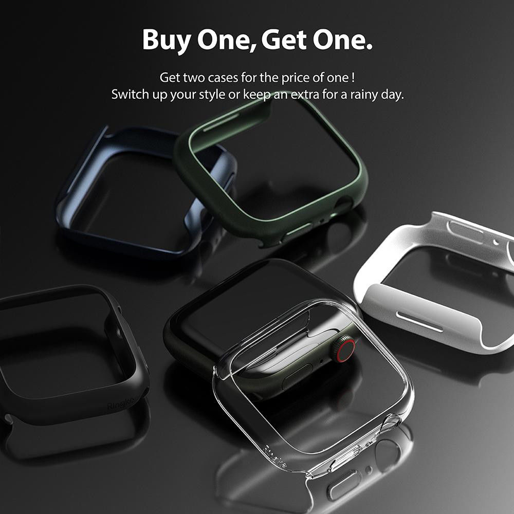 Ringke Slim - Apple Watch 7/8/9 45MM Hoesje - Transparant (2-Pack) afbeelding 8