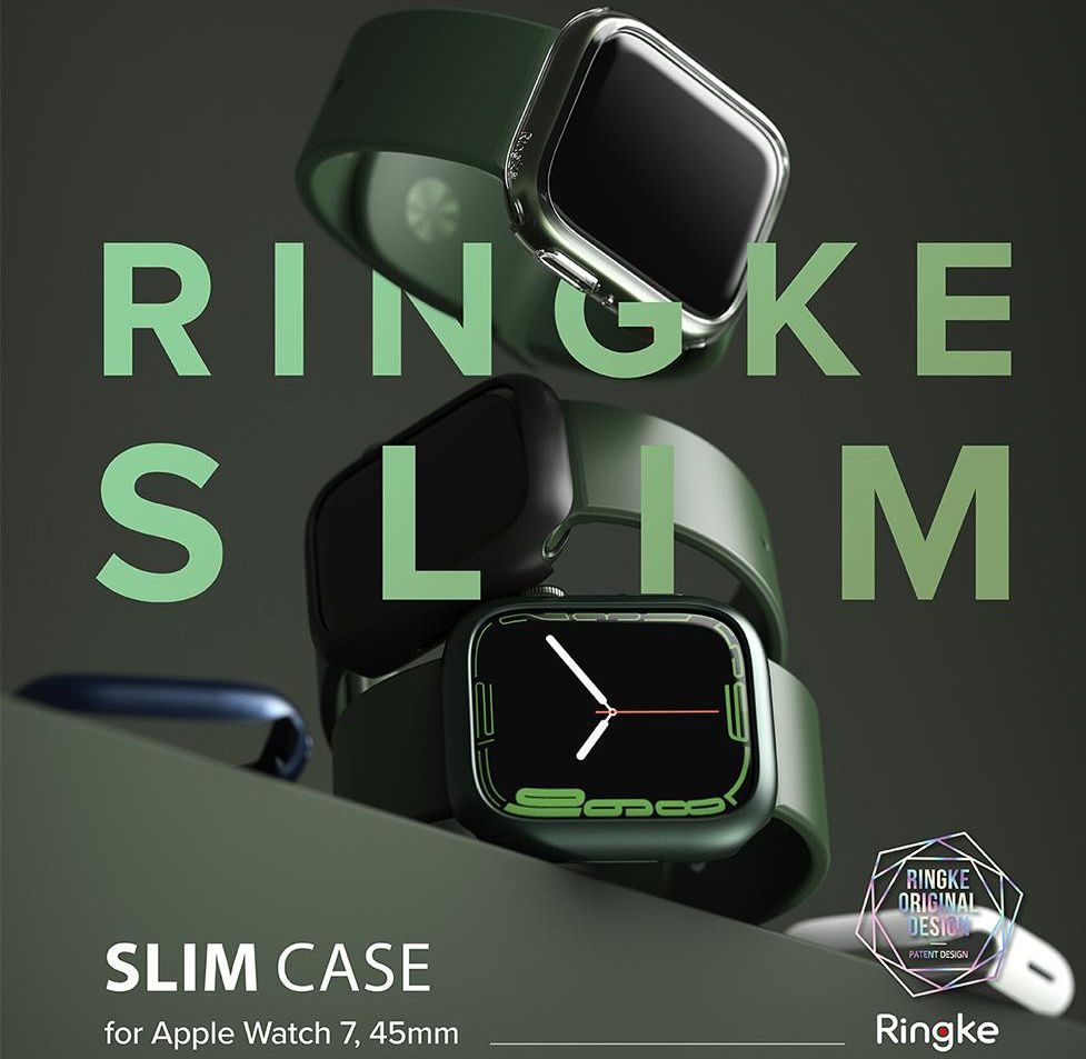 Ringke Slim - Apple Watch 7/8/9 45MM Hoesje - Blauw (2-Pack) afbeelding 13