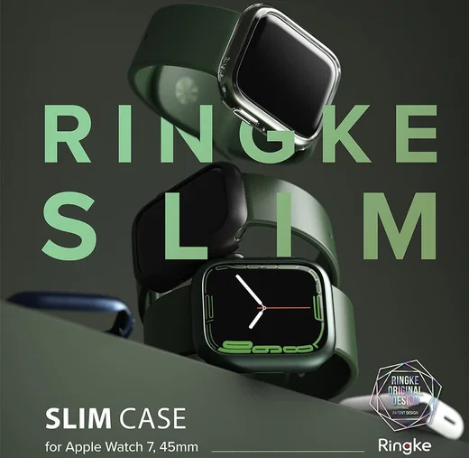 Ringke Slim - Apple Watch 7/8/9 45MM Hoesje - Blauw (2-Pack) afbeelding 13