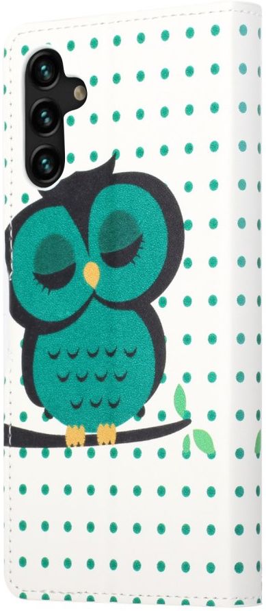 Samsung Galaxy A13 5G / A04s Hoesje Wallet Book Case Uilen Print afbeelding 4
