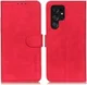 KHAZNEH Samsung Galaxy S22 Ultra Hoesje Retro Wallet Book Case Rood afbeelding 3