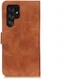 KHAZNEH Samsung Galaxy S22 Ultra Hoesje Retro Wallet Book Case Bruin afbeelding 6