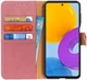 KHAZNEH Samsung Galaxy M52 Hoesje Portemonnee Book Case Roze afbeelding 1