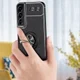 Samsung Galaxy S22 Plus Hoesje Magnetische Ring Kickstand Zwart afbeelding 3