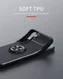 Samsung Galaxy S22 Plus Hoesje Magnetische Ring Kickstand Zwart afbeelding 6