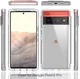 Google Pixel 6 Pro Hoesje Volledig Schokbestendig Cover Zwart Clear afbeelding 7
