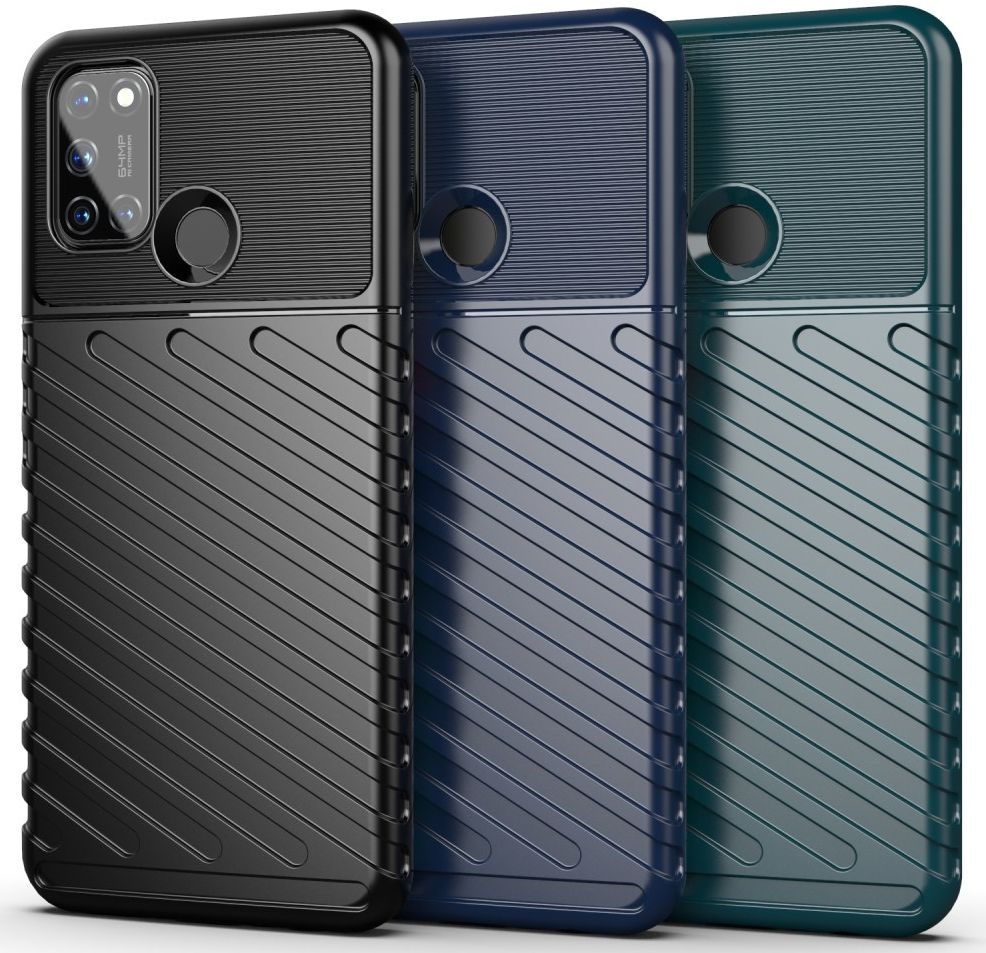 Realme 7i Hoesje Twill Thunder TPU Back Cover Blauw afbeelding 2