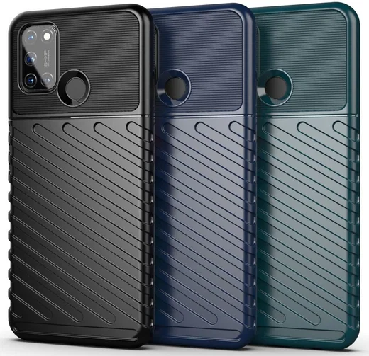 Realme 7i Hoesje Twill Thunder TPU Back Cover Blauw afbeelding 2