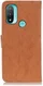 KHAZNEH Motorola Moto E20 / E40 Hoesje Portemonnee Book Case Bruin afbeelding 3