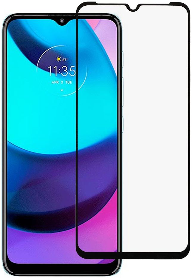 Motorola Moto E20/E30/E40 Screen Protector Full Cover Tempered Glass afbeelding 1