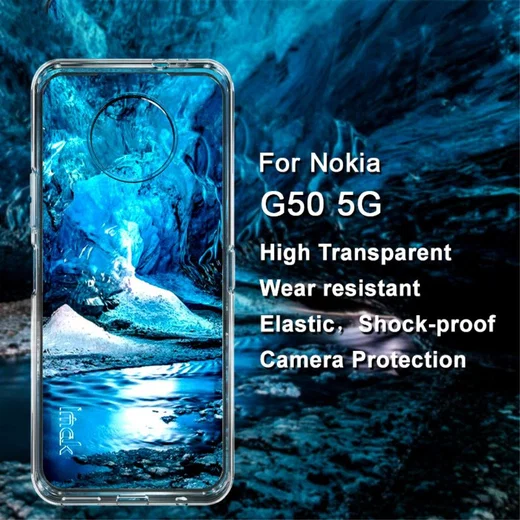 IMAK UX-5 Nokia G50 Hoesje Flexibel en Dun TPU Transparant afbeelding 2