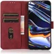 KHAZNEH Nokia G50 Hoesje Retro Wallet Book Case Kunstleer Rood afbeelding 1