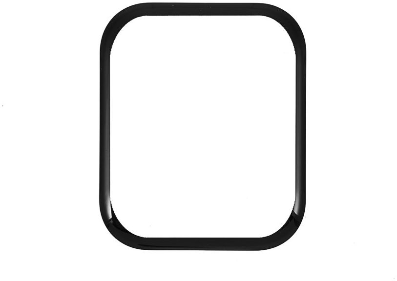 Apple Watch 45MM Screenprotector 3D Curved Edges Glass Zwart [2-Pack] afbeelding 2