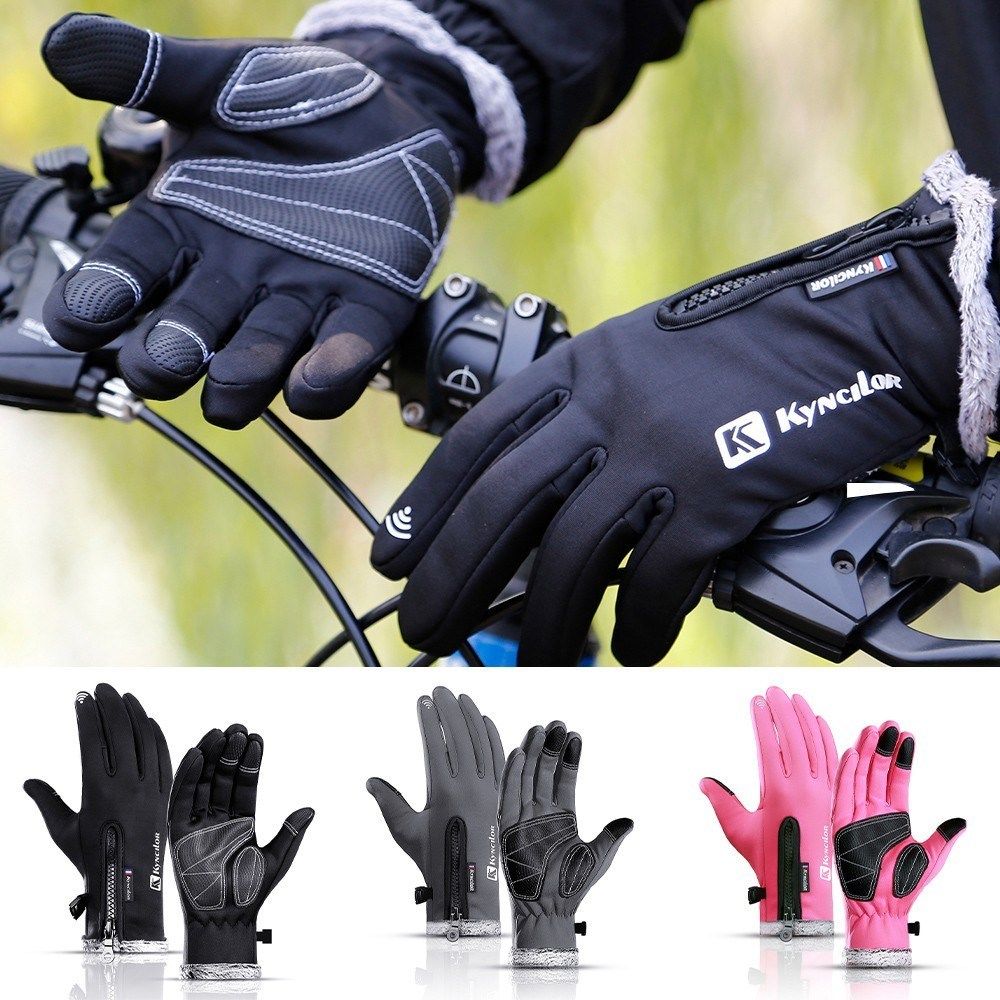 KYNCILOR Winter Handschoenen Touchscreen Wind en Water Proof Zwart L afbeelding 19