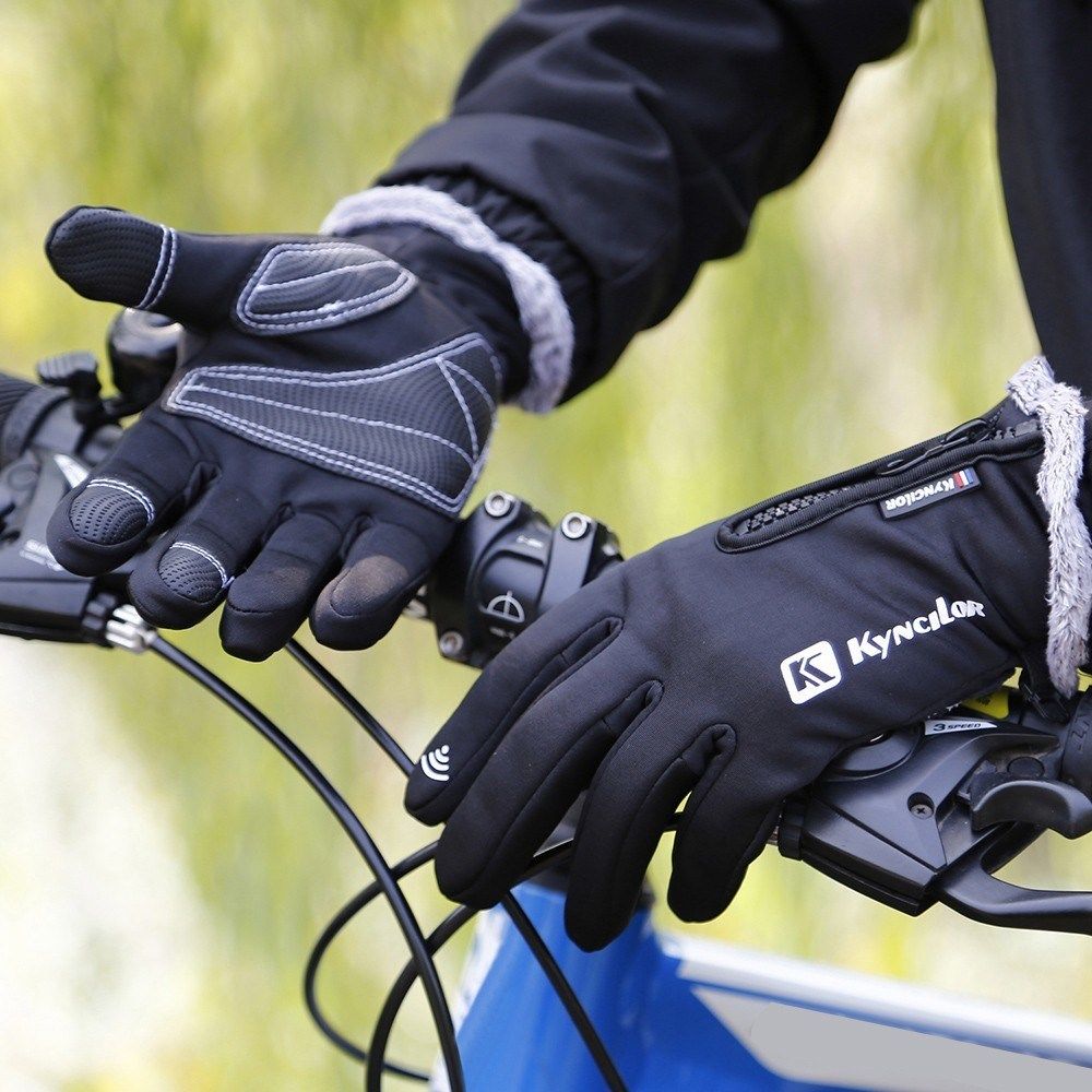 KYNCILOR Winter Handschoenen Touchscreen Wind en Water Proof Zwart L afbeelding 20