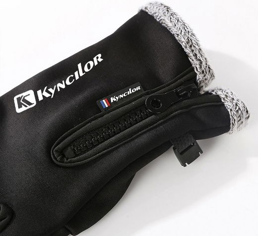KYNCILOR Winter Handschoenen Touchscreen Wind en Water Proof Zwart L afbeelding 7